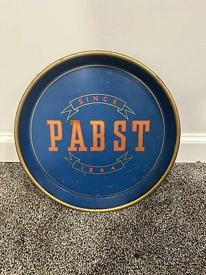 VINTAGE 1940's ORIGINAL Pabst Blue Ribbon Beer Tray 12.25  Diameter (not A Repo) • $65