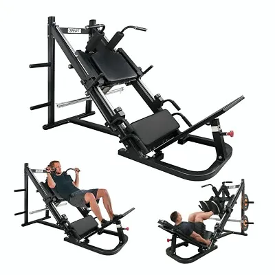 SPART Leg Press Hack Squat Machine Combo With Weight Storage 2000lbs Capacity • $1189.15