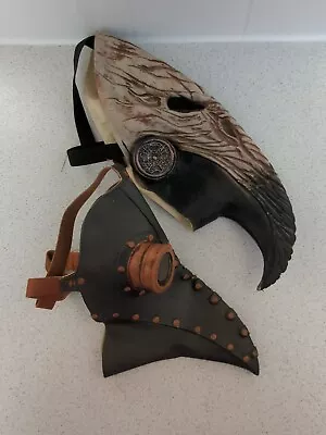 £13.49 • Buy Plague Doctor Mask Halloween Costume Bird Long Nose Beak Steampunk X2 Cosplay