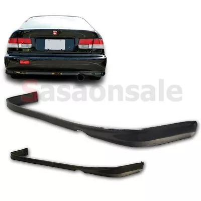 [SASA] Fit For 92-95 Honda Civic 2dr 4dr Coupe Sedan PU Rear Bumper Lip Spoiler • $72.99