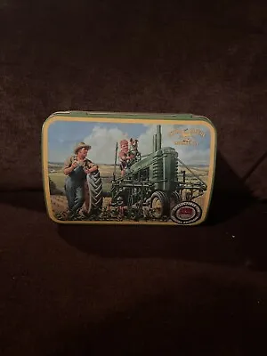 VINTAGE NEW JOHN DEERE TRACTOR COLLECTORS TIN Cookie Candy Tin Box Company NY • $8