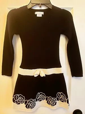 Maggie & Zoe Black And Ivory Sweater Dress Size 5-6 Girls  • $14.99