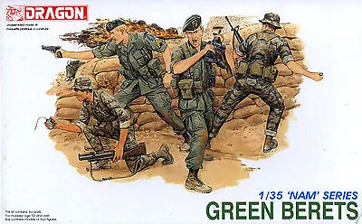 Dragon 1/35 3309 US Green Berets (Vietnam War) (NAM Series) (4 Figures) • $23.70