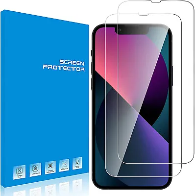 $18.99 • Buy 2 X Screen Protector For IPhone 11,12,13,PRO MAX Tempered GLASS - Case Friendly