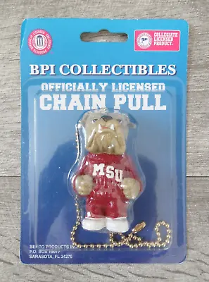 Mississippi State Bulldogs Ceiling Fan Chain Pull Mascot Bully MSU NCAA Lamp • $18.99