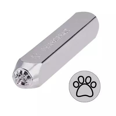 6mm 1/4  Paws Metal Design Stamps Punch Stamping Tool - Electroplated Hard Ca... • $12.35