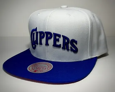 Mitchell & Ness Snapback Cap NBA LA Clippers TwoTone Classic Blanc/Bleu Royal • $24.99