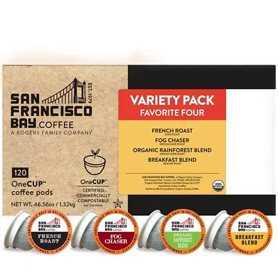 San Francisco Bay Compostable Coffee Pods - Original Variety Pack (120 Ct) K Cup • $45