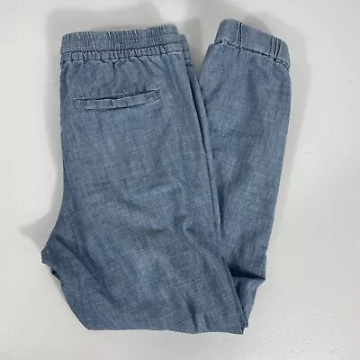 J.Crew Women's Pants Size 0 Jogger Point Sur Seaside Pants Chambray Blue Beach • $19.27