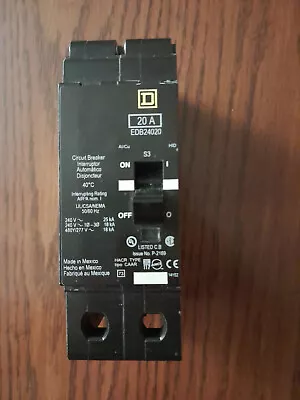 Square D EDB24020 20A 2 Poles Bolt On Circuit Breaker • $75