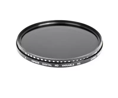 Bower 58mm Digital HD Variable Neutral Density Filter (ND) Black • $23.90