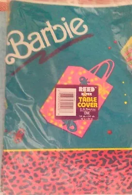 Vintage NOS Sealed Barbie Table Cover By Reed Paper 52” X 96” • $12.99