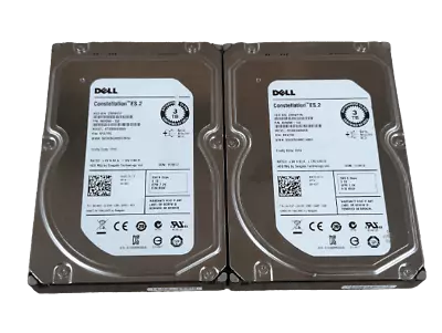 LOT OF 2 Dell 3TB 7.2K 3.5″ ST33000650SS SAS Hard Drive 91K8T No Tray • $32.99