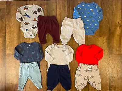 Child Of Mine Baby Boy 0/3 Mo Outfits Pants Shirts Bodysuits Clothes Lot Bundle • $19.99