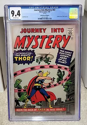 Journey Into Mystery #83 (1966) CGC 9.4 GRR - 1st Thor Golden Record Reprint • $1299.95