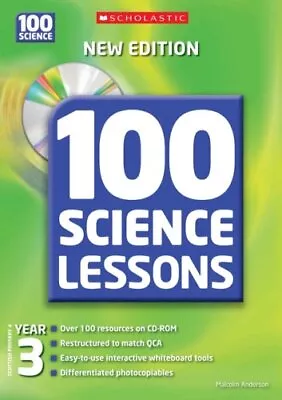 100 Science Lessons For Year 3 With ... By Anderson Malcolm Mixed Media Product • £3.49
