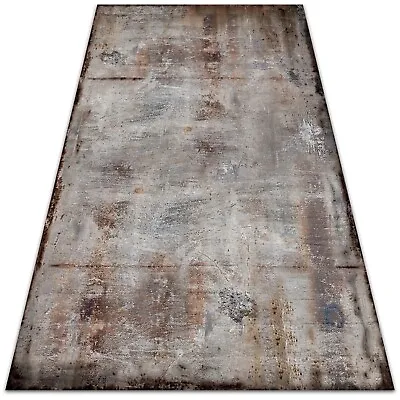 Patio Flooring Balcony Mat PVC Vinyl Carpet Area Rug Rusty Sheet Metal 60x90 • £43.95