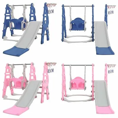 £88.95 • Buy Kids Garden Hanging Swing & Slide Set Toddlers Children's Indoor Outdoor Climber