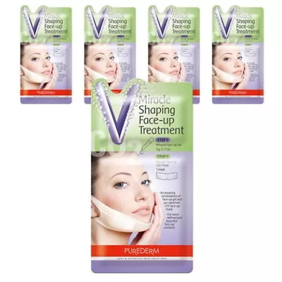 $42.97 • Buy PUREDERM Miracle V-line Face Slimming Mask Pack (10Sheet) V-line Lifting Chin Up