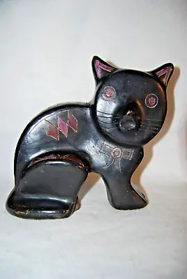 Manuel Felguerez Cat Mid Century Folk Art Ceramic Sculpture Figurine  8.5  W Tag • $199.99