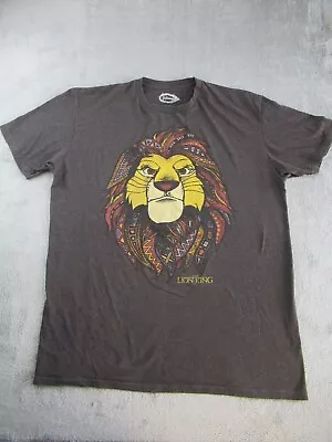 Disney The Lion King Simba Men's Graphic T Shirt Sz XL Black/Charcoal Large Mane • $8.50