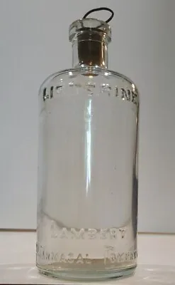 Early 1900's LISTERINE / LAMBERT PHARMACAL Co Bottle With Cork • $23