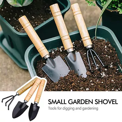 3-Pack FORK TROWEL SHOVEL KIT Hand Garden Tools Set Potting And Cultivating UK • £5.64