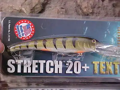 Mann's Textured Stretch 20+ BIGFISH Cast/Trolling Lure T20-17 In HOT PERCH • $15.60