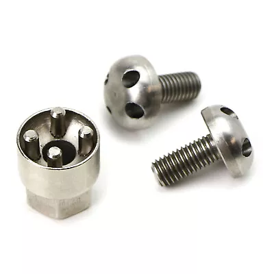 Stainless Steel M8 Anti-Theft Screw/Bolt Key For LED Light Bar Fog Lamp Security • $13.49