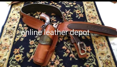 Western Cowboy Ammo Rigs Saas Leather Holster.22 .32 .38 .357 .44 .45 • $99.99