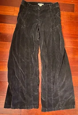 Clothes By H&M Size 8 Y2K Black Corduroy Flared Pants No Pockets Bell Bottoms • $15