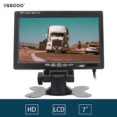 7  LCD TFT Color Screen Car Monitor DVD GPS For Car Rear View Backup Camera • £40.37
