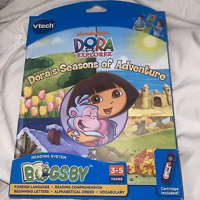 Vtech Bugsby Reading System Book Dora The Explorer Seasons Of Adventure NEW NIP • $25