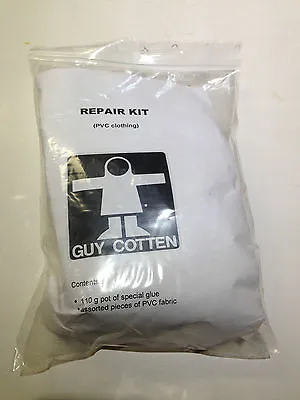 GUY COTTEN OILSKIN WATERPROOF REPAIR KIT 110g POT AND PVC FABRIC PATCHES • £17.75