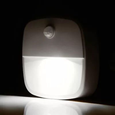 Plug-in LED Motion Sensor Night Light Motion Activated Energy Efficient Lights • $11.49