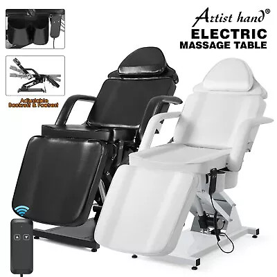 Black/White Electric Massage Table Adjustable Tattoo Facial Bed Beauty W/ Remote • $459.90