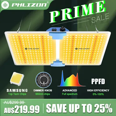 2000W 476LED Grow Light Full Spectrum Dimmable Grow Lamp For Indoor Hydroponics • $119.38