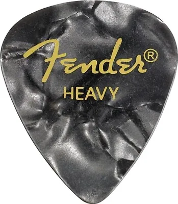 Genuine Fender 351 Premium Picks Black Moto Heavy 12-pack 098-0351-943 • $6.73