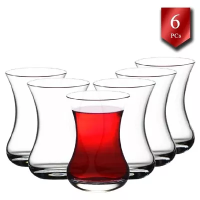 Pasabahce Turkish Tea Glasses Authentic Turkey Tea Cups Tea Serving Set  • $21.37