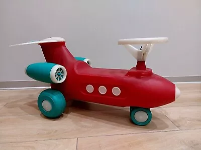 Vintage Soviet Push Car USSR Air Plane TU 134 Propaganda Toy Pedal Car • $390