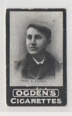 Ogdens Tabs Card:   Thomas Edison • $13.50