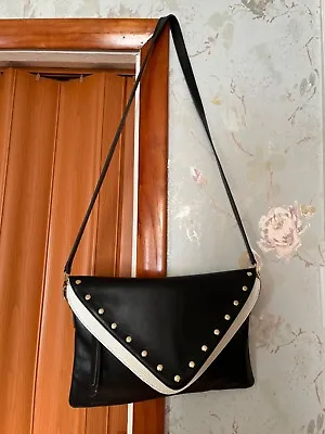 New B-Low The Belt Black Studded Pebble Leather Crossbody Bag • $27