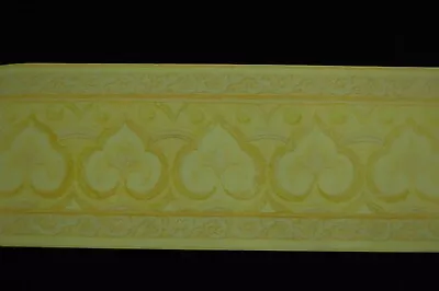 £5 • Buy Coloroll India Fleur De Lys Lemon Wallpaper Border 13 Cm By 5 Metres X 2