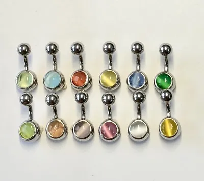 £3.59 • Buy Cat's Eye Belly Bar  - Small Bar - 6mm - 12 Colours