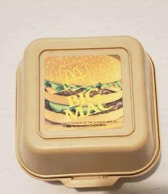 Fisher Price Fun With Food McDonald's Big Mac Toy Burger 1988 W/ Container Box  • $23