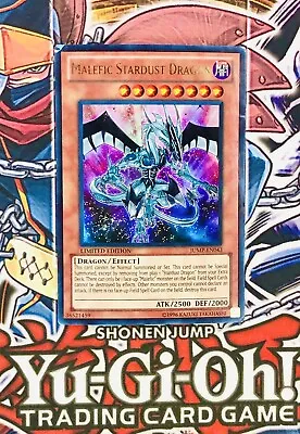 Yu-Gi-Oh! MALEFIC STARDUST DRAGON JUMP-EN043 Ultra Rare Holo LIMTED EDITION HP • $10