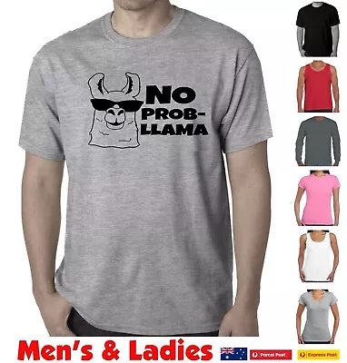  No Problem Llama T Shirt Probllama Funny T Shirts Festival Retro Cool Tee's  • $24.95