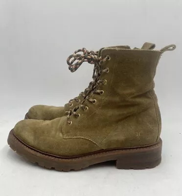 Frye Women’s Suede Leather Lace Up Combat Boots Size 8 B • $75