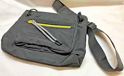 Desigual Crossbody Black Bag/yellow Zippers • $17.99