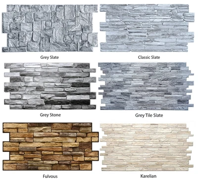 £160 • Buy PVC 3D Plastic Wall Panels Decorative Tiles Cladding Slate Rock Stone Effect